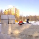 В Жуковском в центре началось строительство ледяной «крепости»